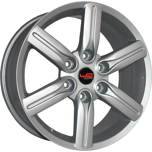 фото диска Replica LA R17 ET38 DIA67,1 PCD:6/139,7 серебристый