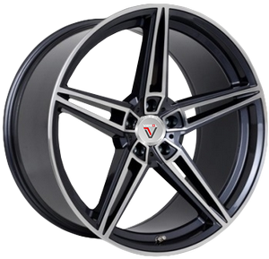 фото диска VISSOL R22 ET30 DIA73,1 PCD:5/114,3 черный полированный