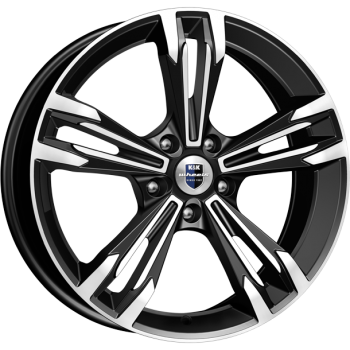 фото диска Rapid R18 ET43 DIA57,1 PCD:5/112 черный глянцевый с полировкой