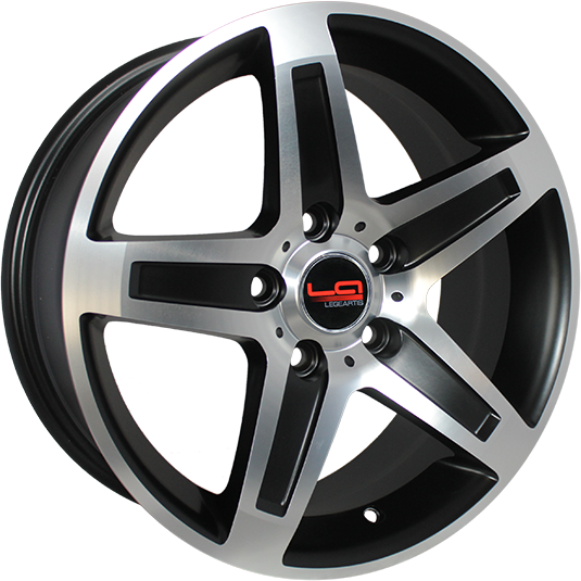 фото диска Replica LA R16 ET33 DIA66,6 PCD:5/112 черный матовый полированный