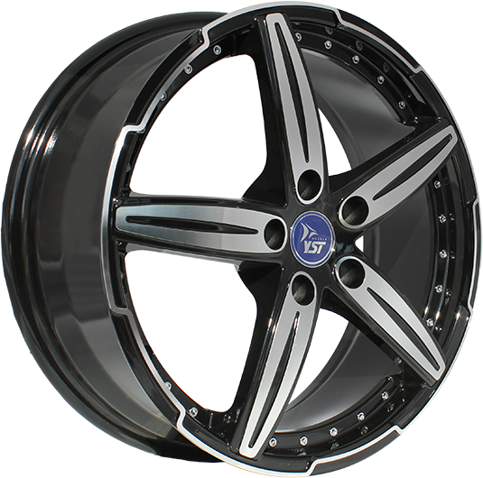 фото диска YST R18 ET30 DIA72,6 PCD:5/120 черный полированный