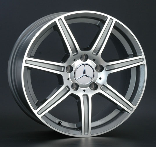 фото диска Replica LA R16 ET37 DIA66,6 PCD:5/112 насыщенный темно-серый полированный