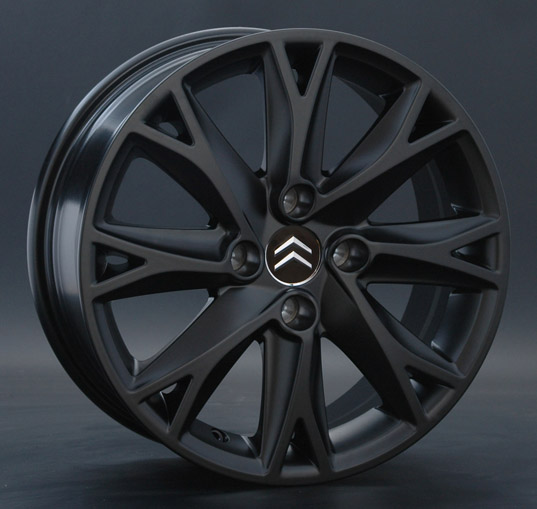 фото диска Replica LA R16 ET26 DIA65,1 PCD:4/108 черный матовый+красный