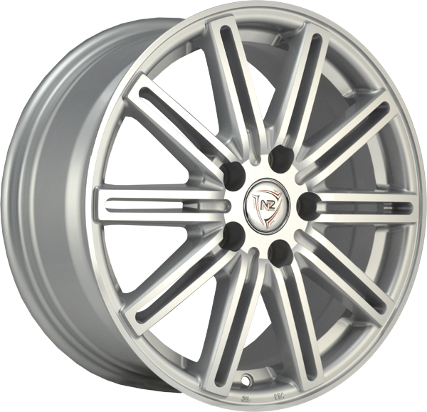 фото диска NZ R18 ET39 DIA66,6 PCD:5/112 серебро с полировкой по лицевой части