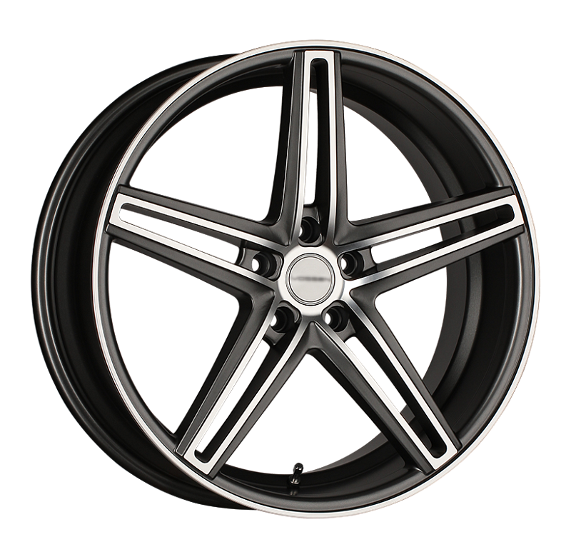 фото диска VSN (Replica VOSSEN) R17 ET45 DIA57,1 PCD:5/112 Серый матовый с полированой лицевой частью
